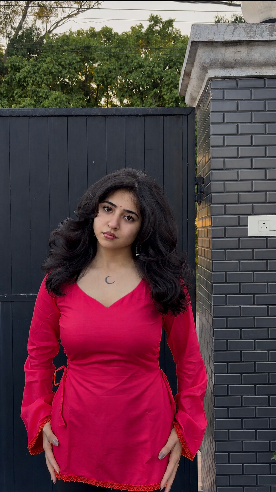 Inayat Kurti- Red