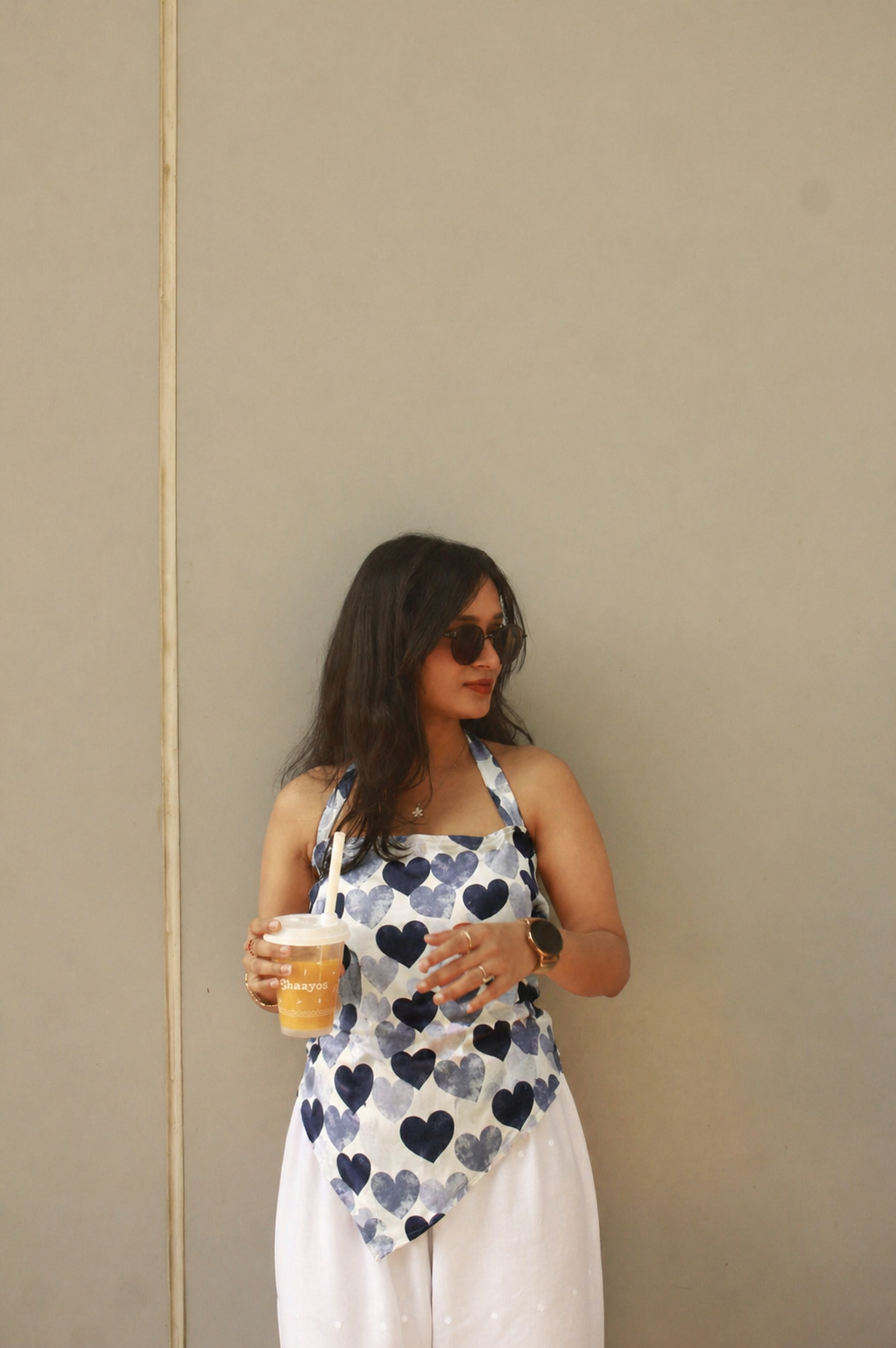 Dilruba halter neck kurti- Blue