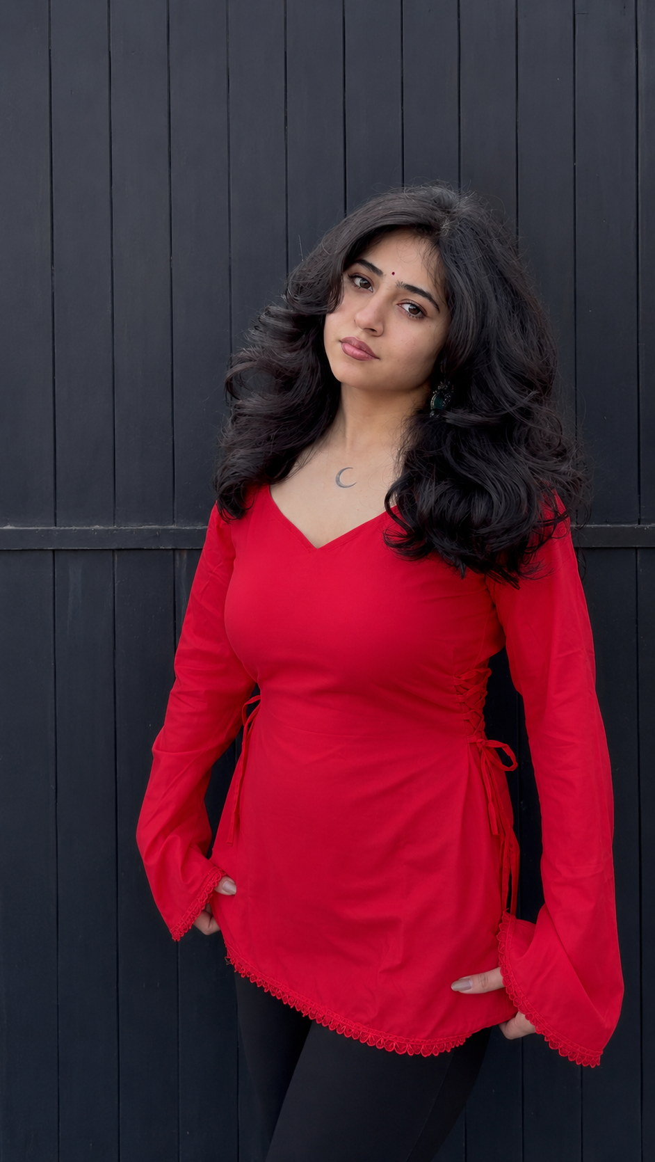 Inayat Kurti- Red