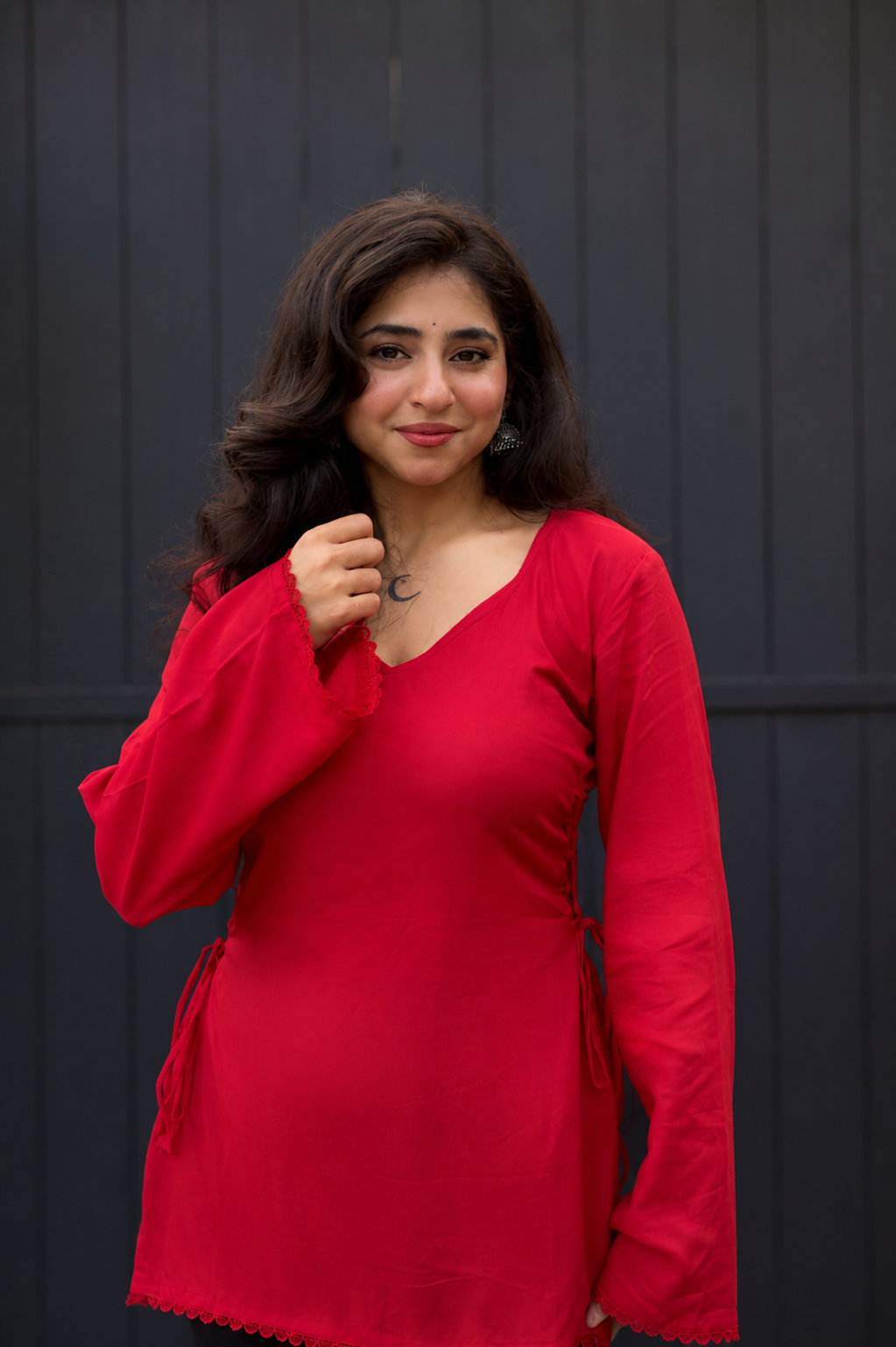 Inayat Kurti- Red
