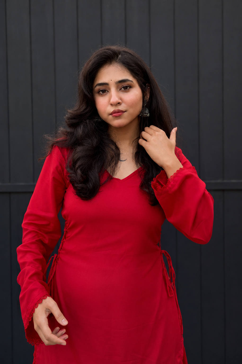 Inayat Kurti- Red
