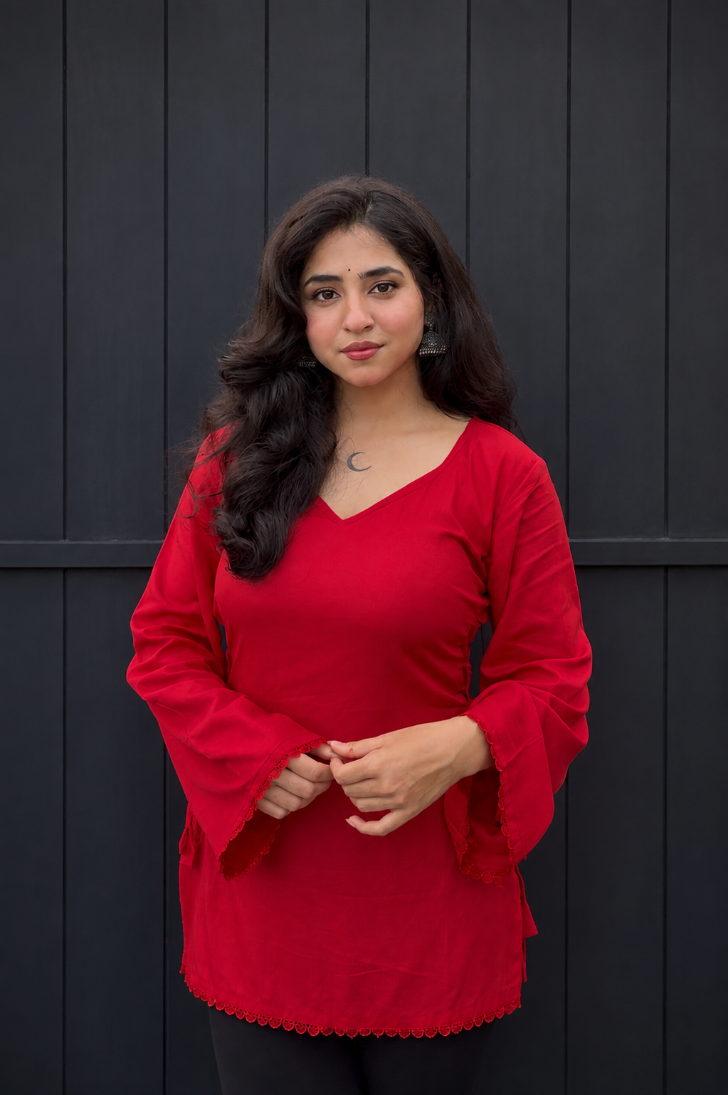 Inayat Kurti- Red