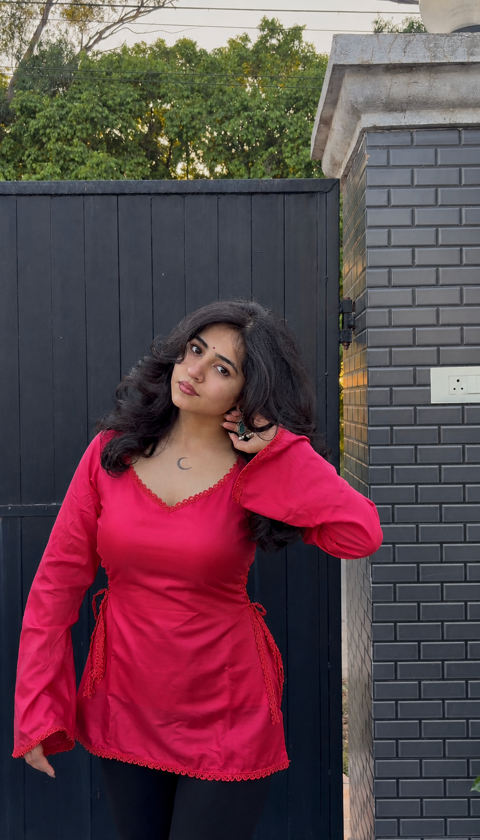 Inayat Kurti- Red