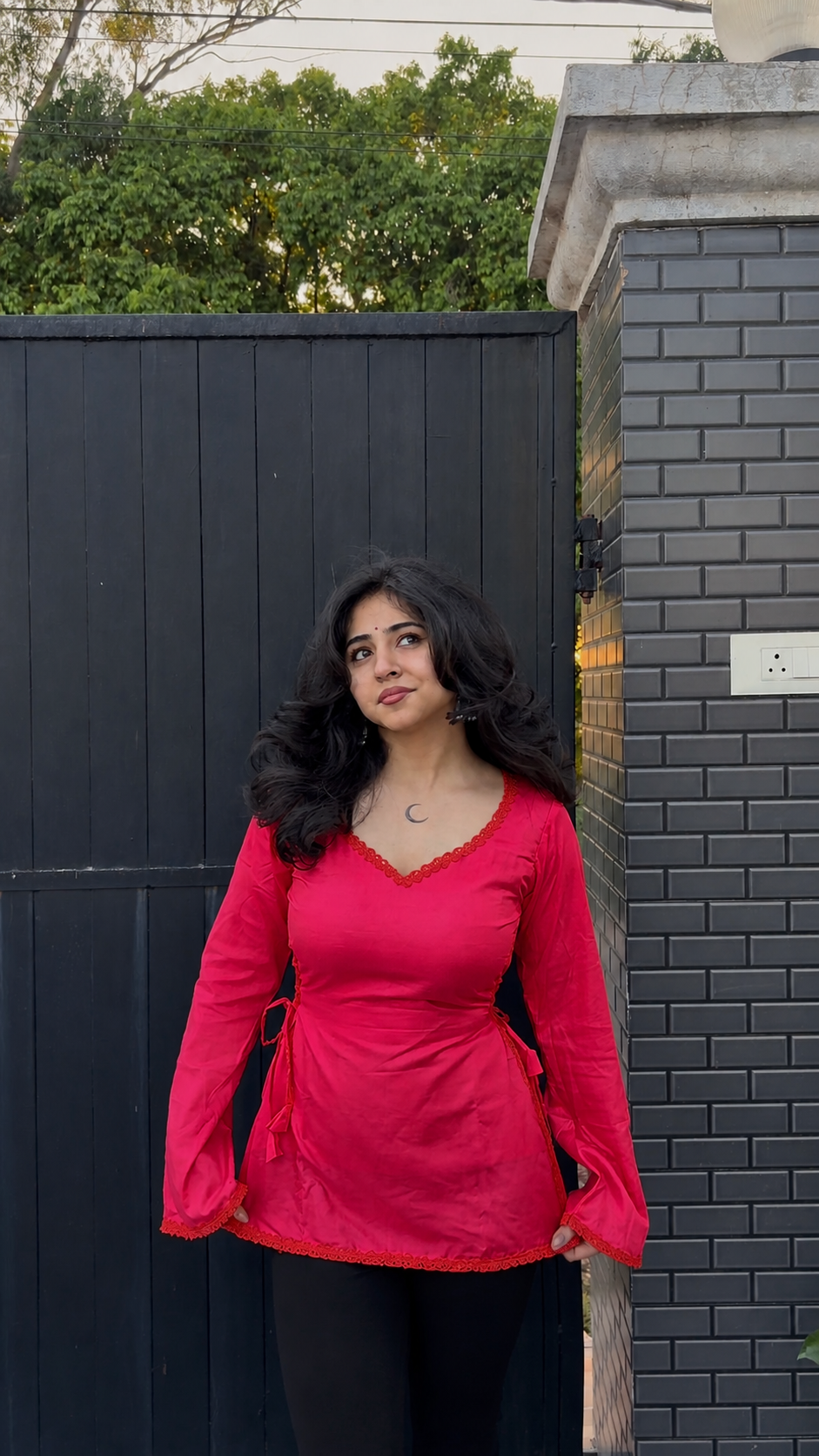 Inayat Kurti- Red