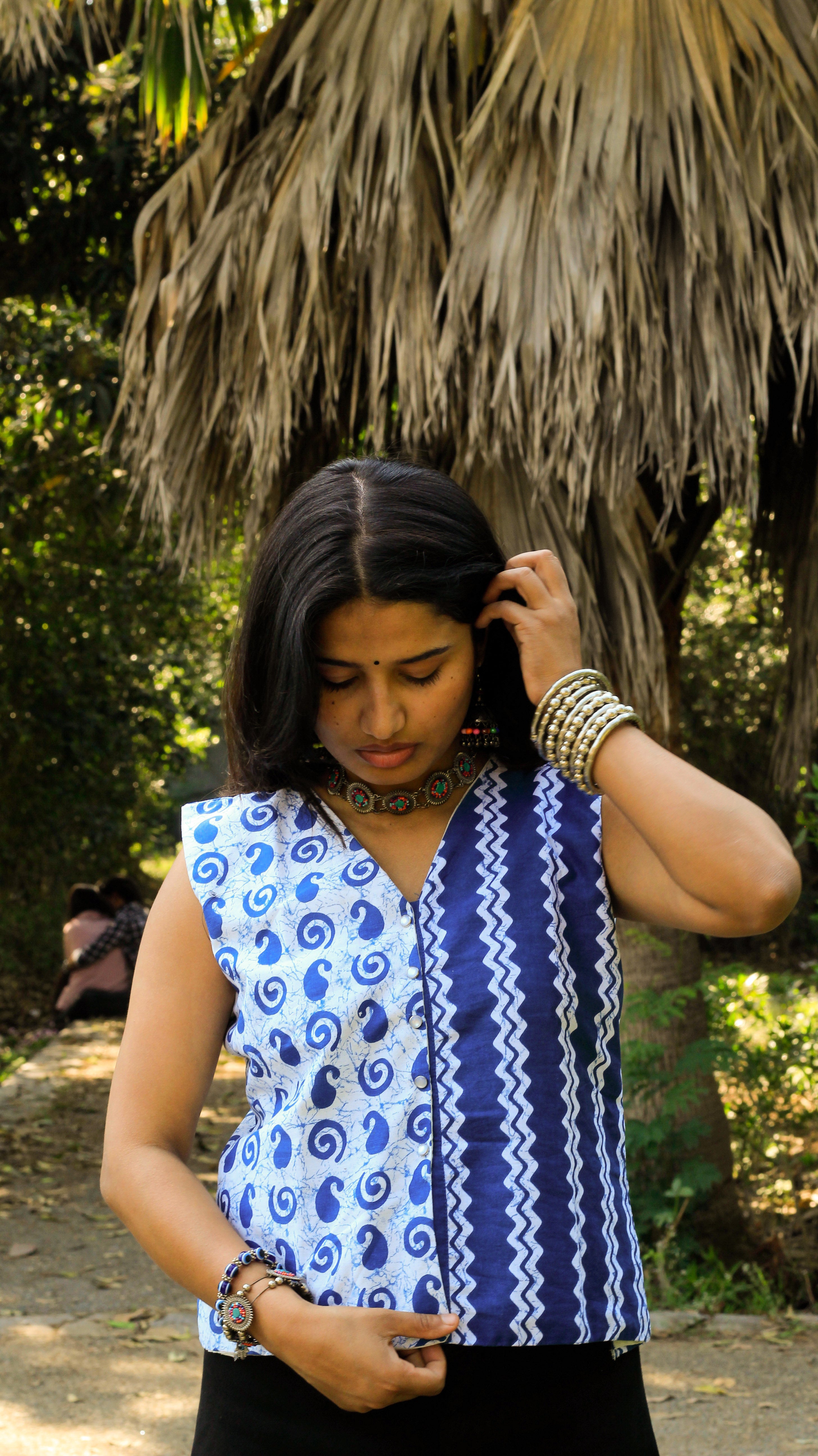 Nyla Top- Dual Print Top