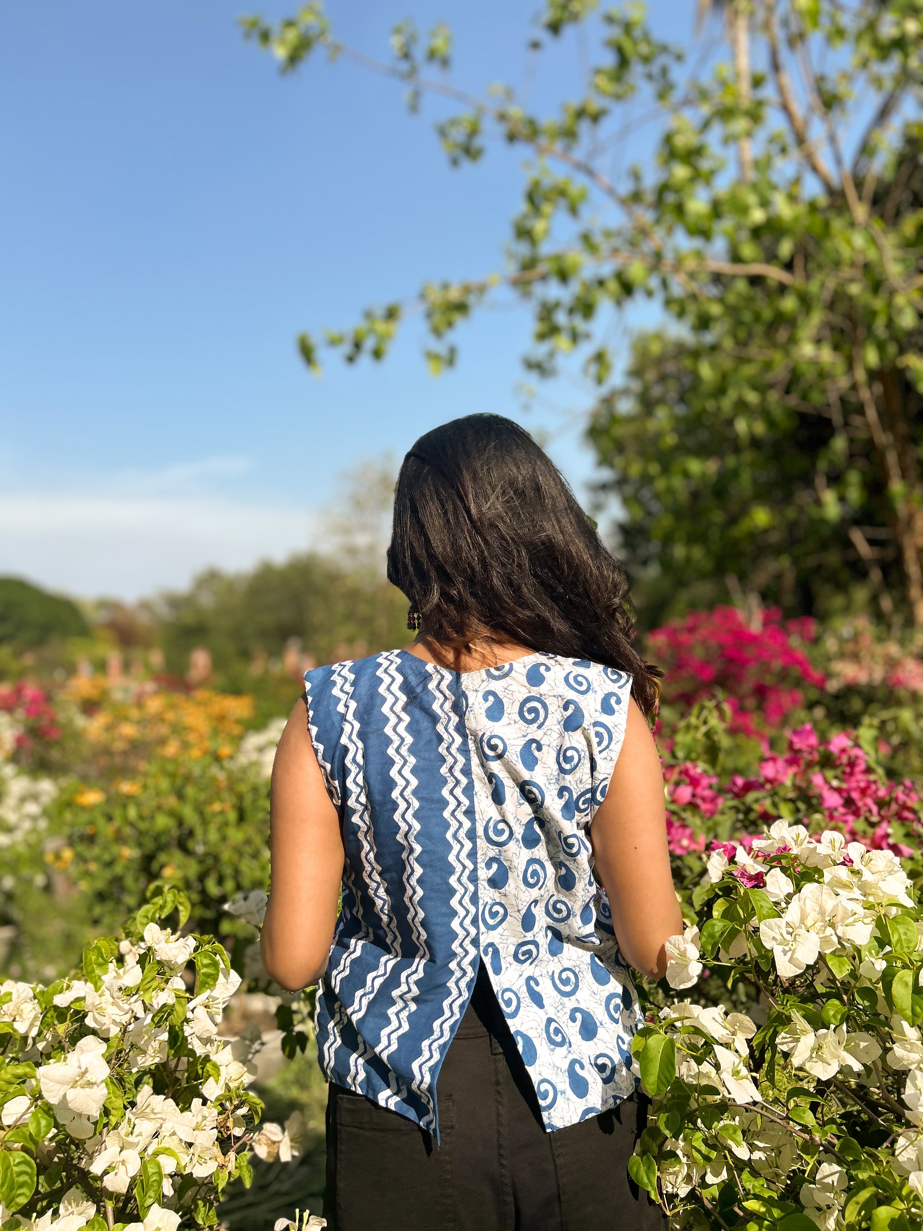 Nyla Top- Dual Print Top